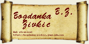 Bogdanka Živkić vizit kartica